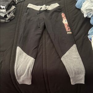 PINK Victoria's Secret Black and Gray Kids Joggers